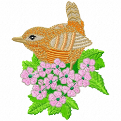 Small Birds Embroidery Design 7